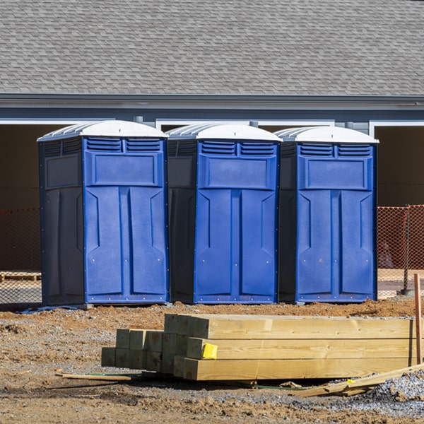 what is the expected delivery and pickup timeframe for the porta potties in Hideout UT